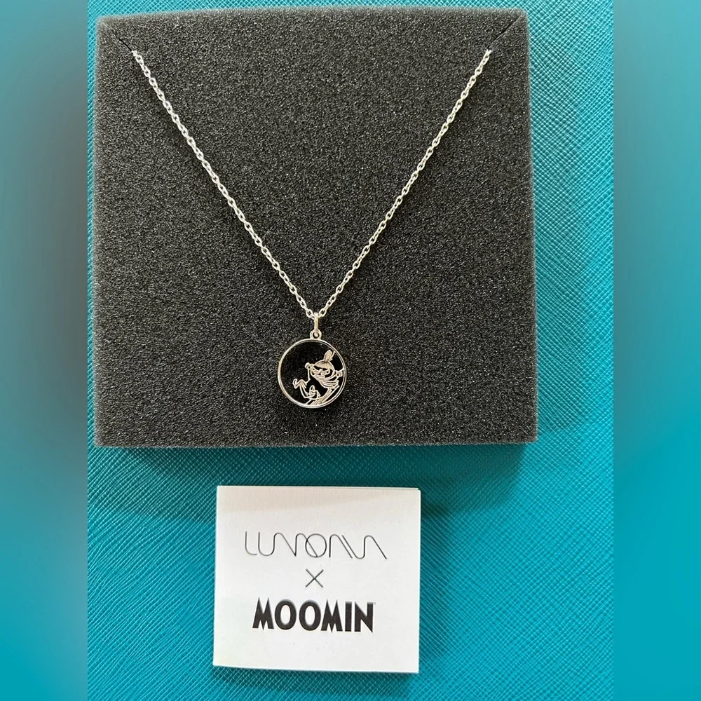 Moomin Necklace Little My Adventure 925 Silver Chain and Pendant